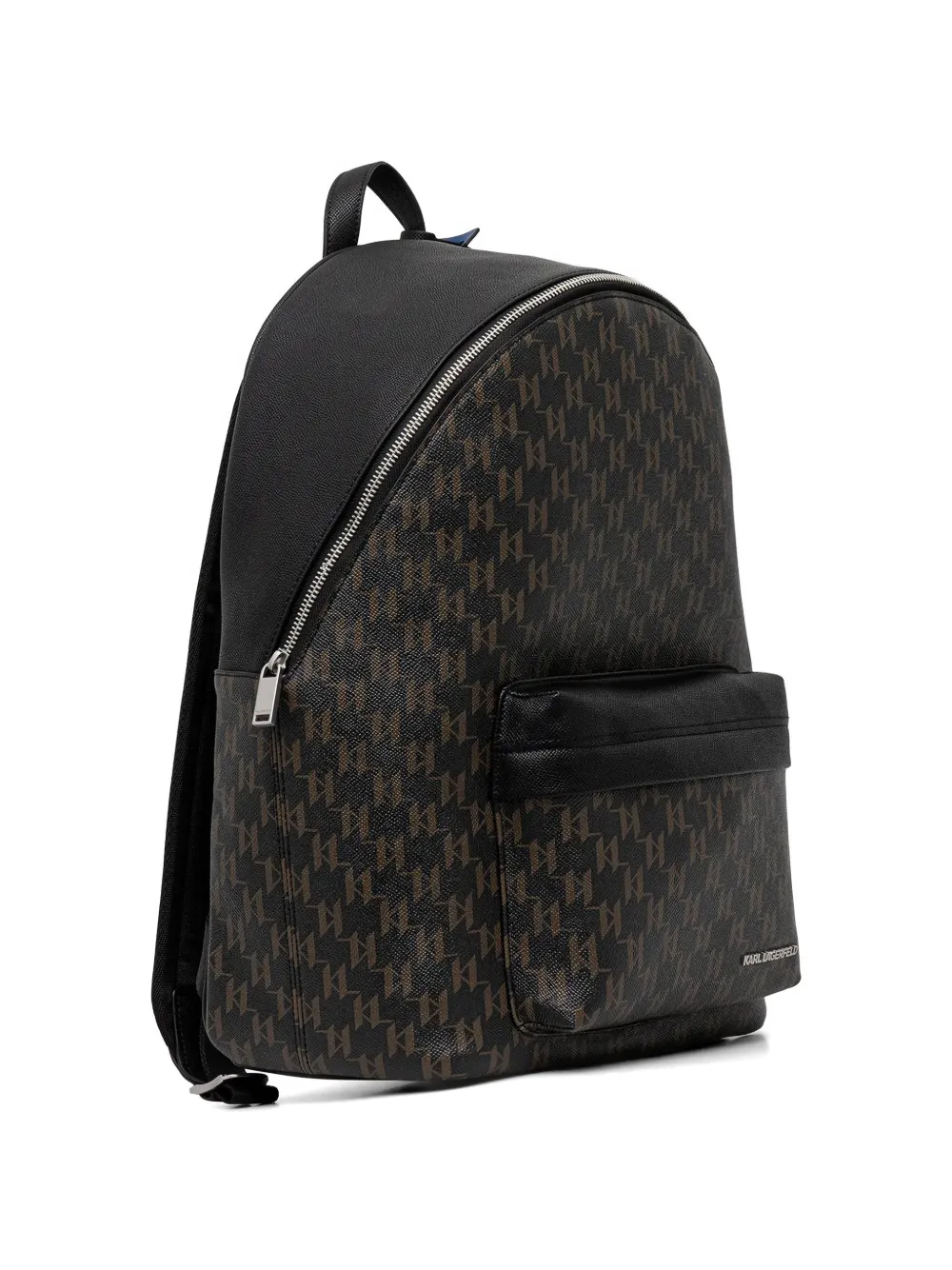  Karl Lagerfeld Monogram Pocket Backpack - Black 