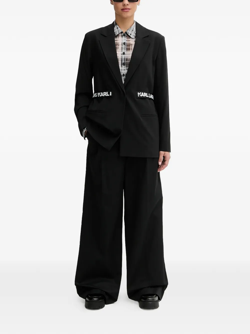 Logo-Detail Blazer