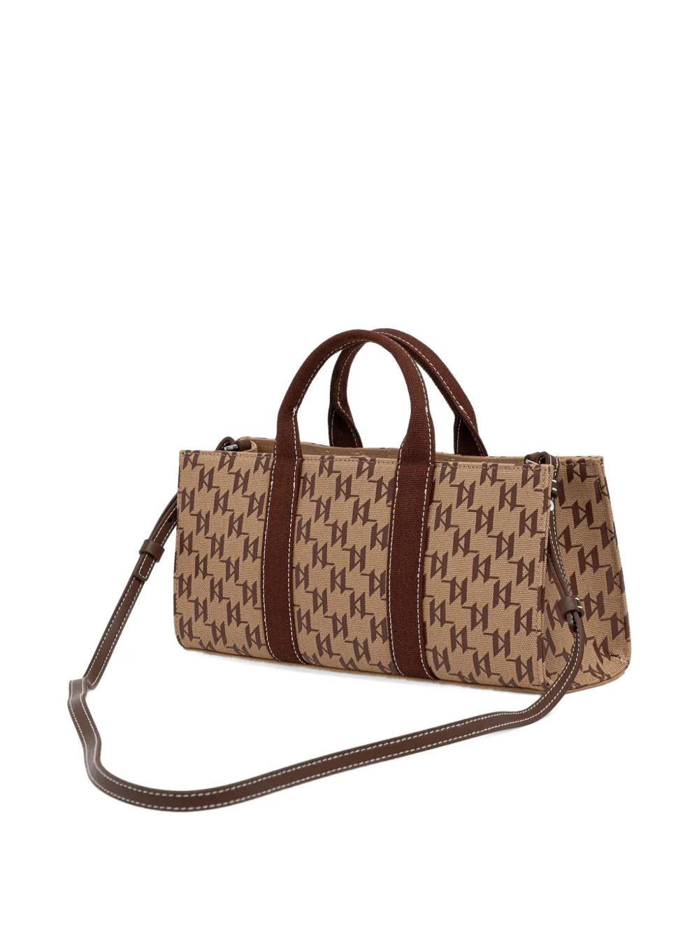 Karl Lagerfeld Shopper met monogram Beige