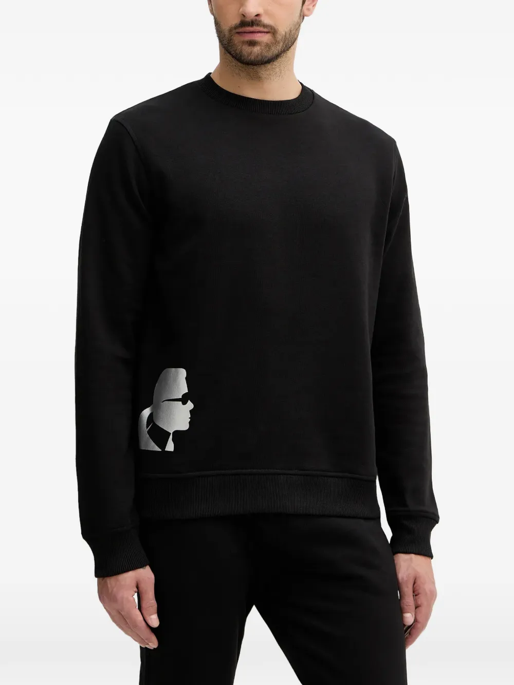 Karl Lagerfeld crew-neck sweatshirt - Nero