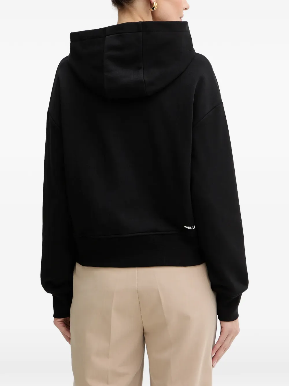 Karl Lagerfeld Hoodie met print Zwart