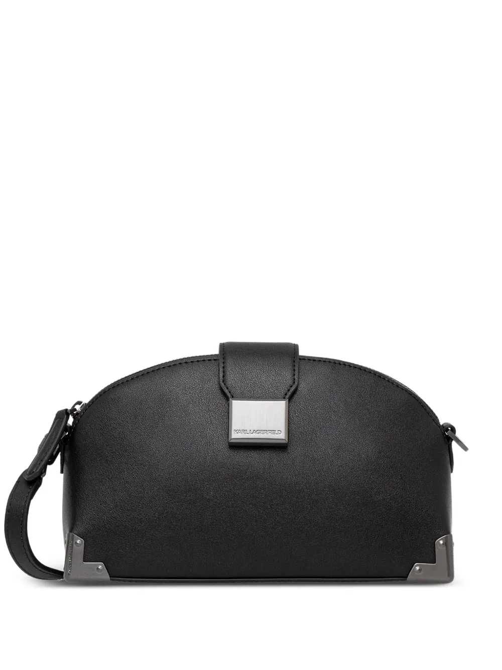 Karl Lagerfeld K/TRUNK leather crossbody bag - Nero