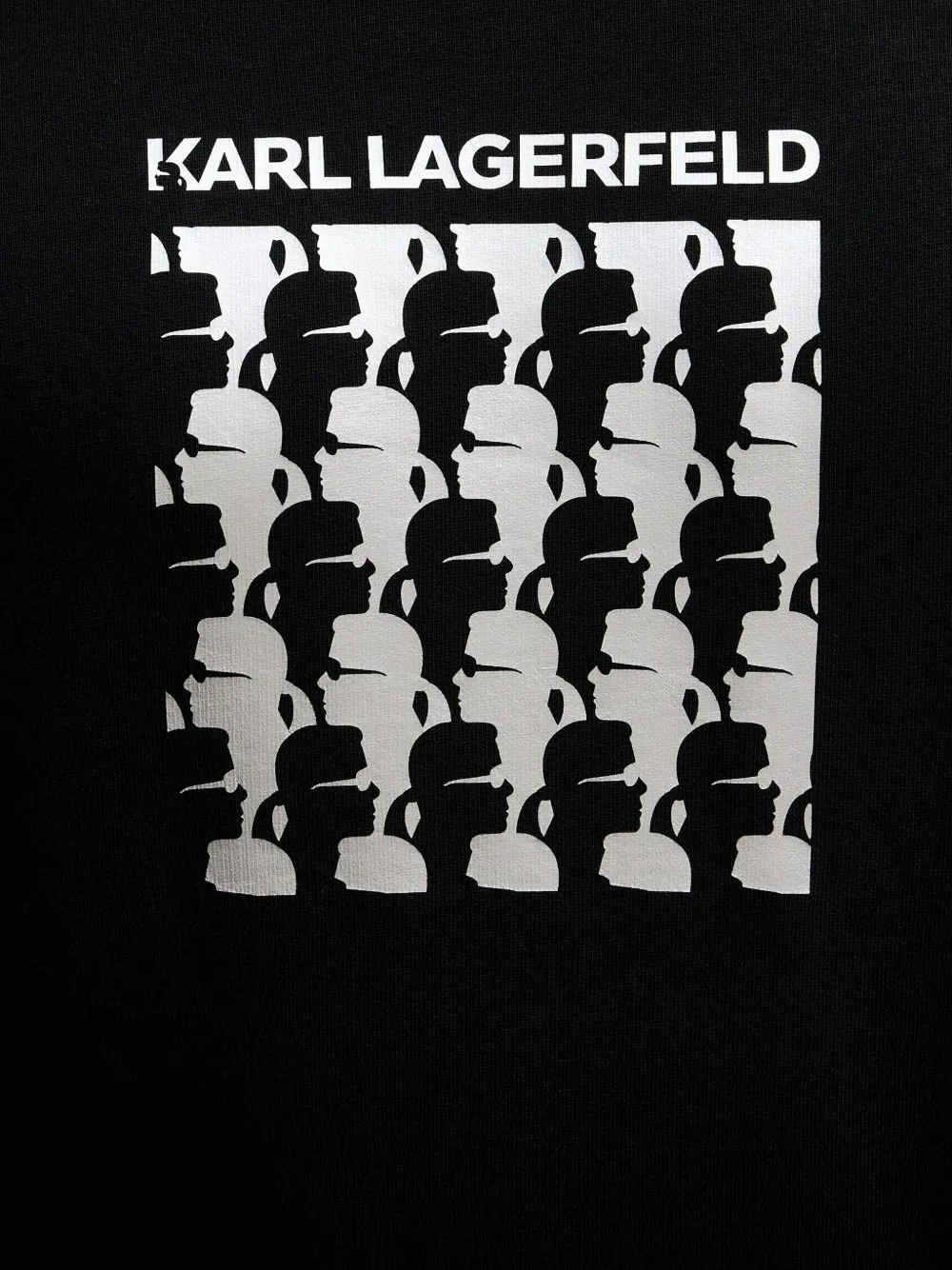 Karl Lagerfeld Sweater met print Zwart