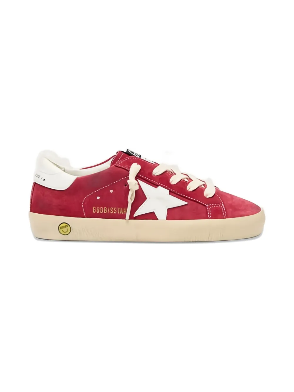 Golden Goose Kids Super-Star suede sneakers - Rood