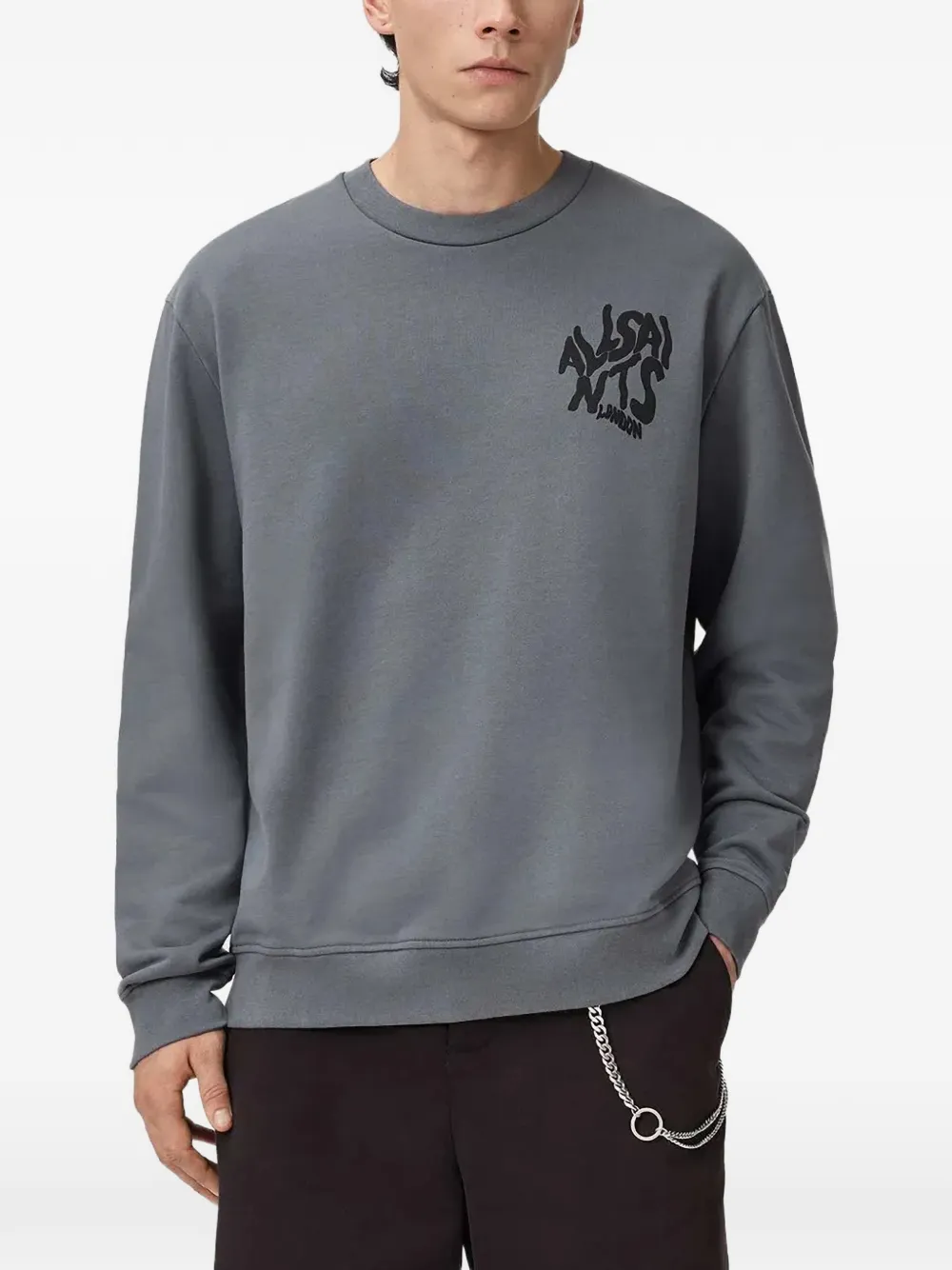 AllSaints Orlando printed sweatshirt - Grigio