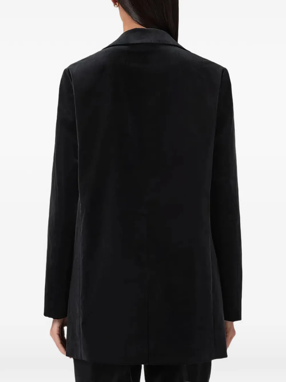 Allsaints Aleida Lapel-collar Blazer In Black