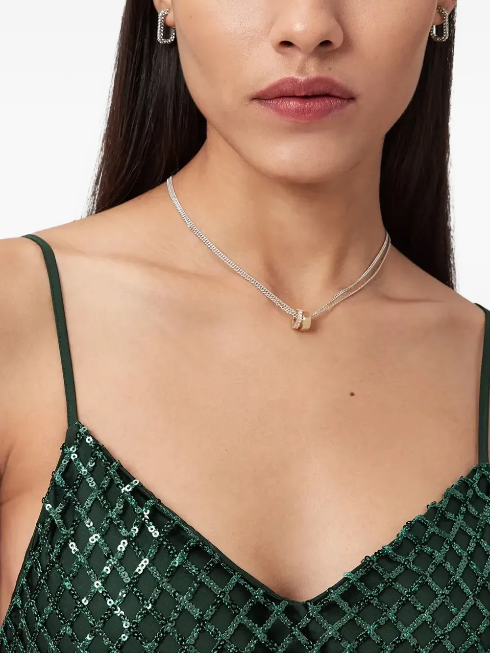 AllSaints Chantelle maxi-jurk met spaghettibandjes Groen