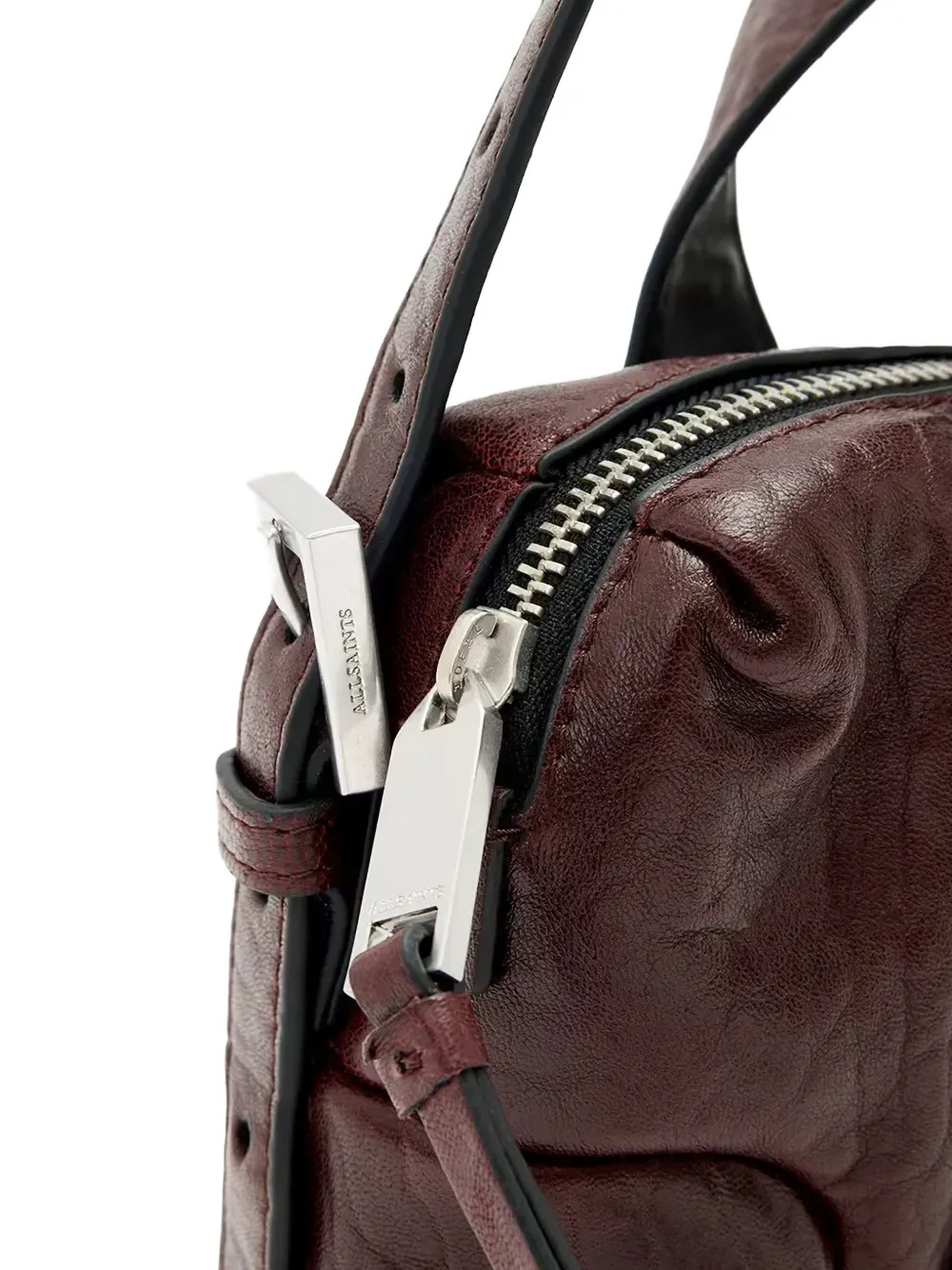  Allsaints Ares Zip Tote Bag - Red 