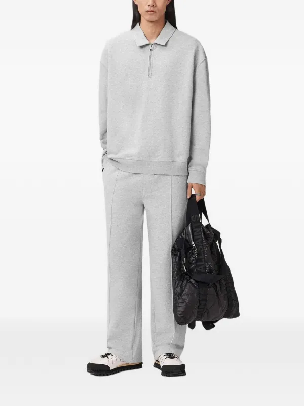 AllSaints ジップカラーポロシャツ | グレー | FARFETCH JP