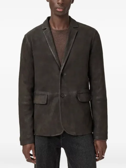 AllSaints Monet waxed suede blazer