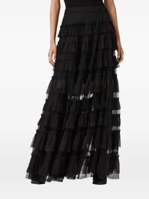 AllSaints Aude ruffled maxi skirt