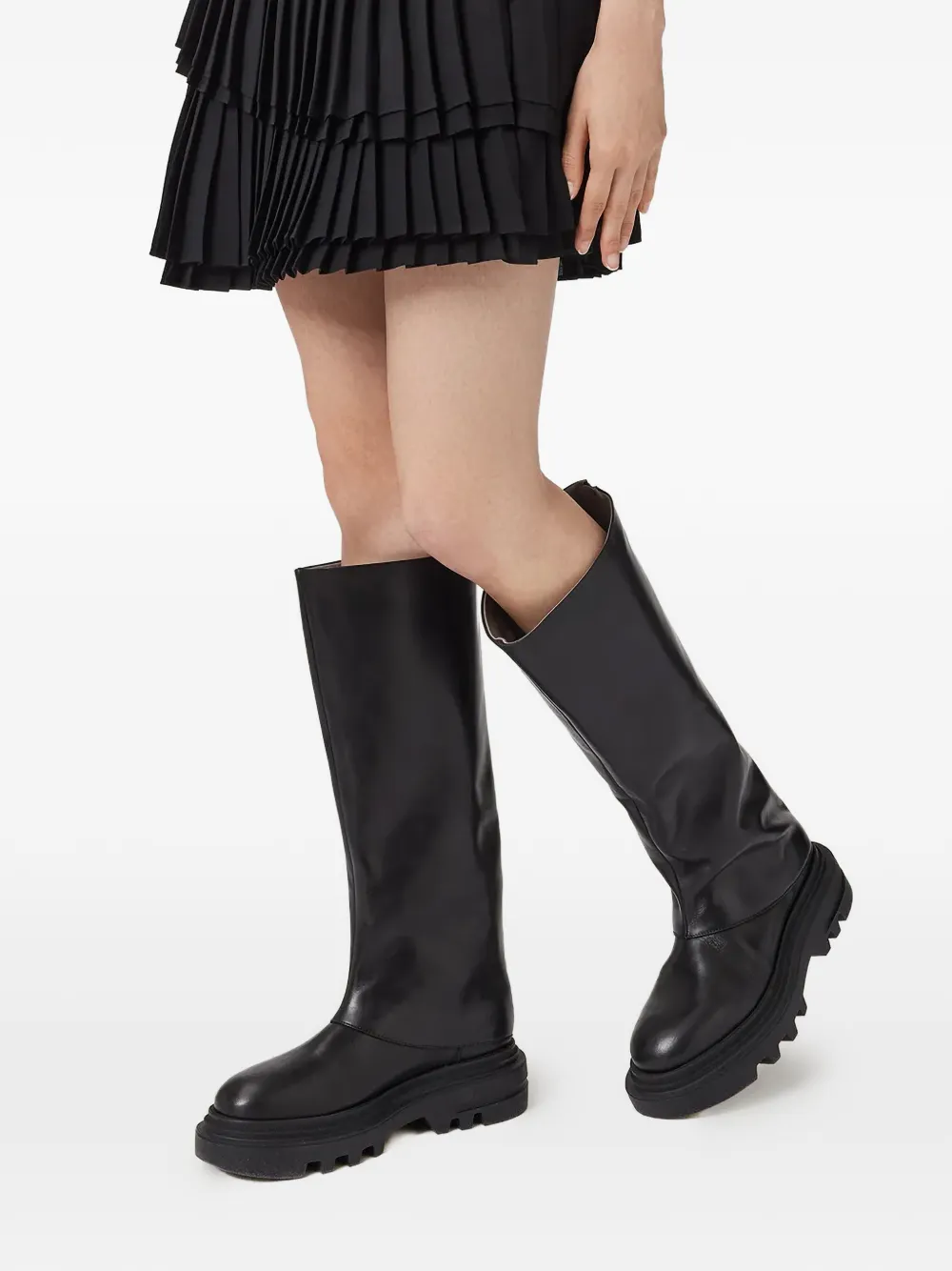 Allsaints Maxie Zip-fastening Boots In Animal Print