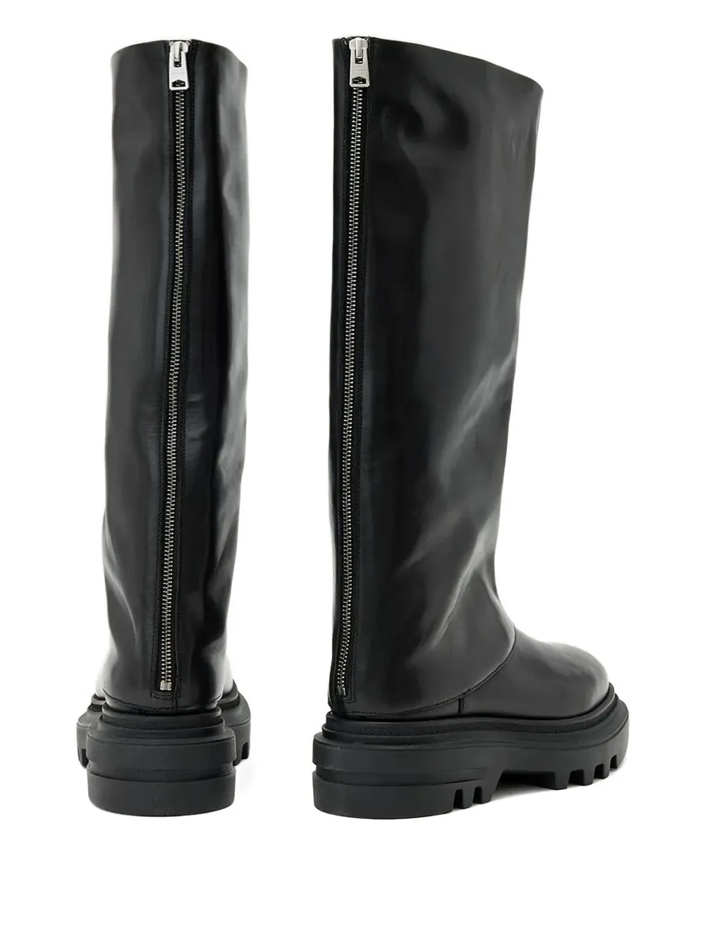 Allsaints Maxie Zip-fastening Boots In Animal Print