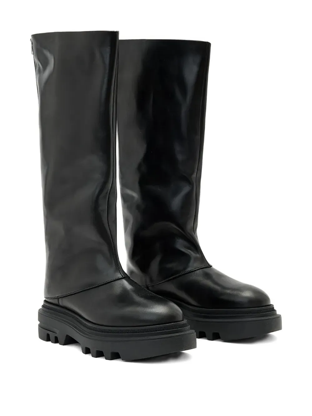 Allsaints Maxie Zip-fastening Boots In Animal Print