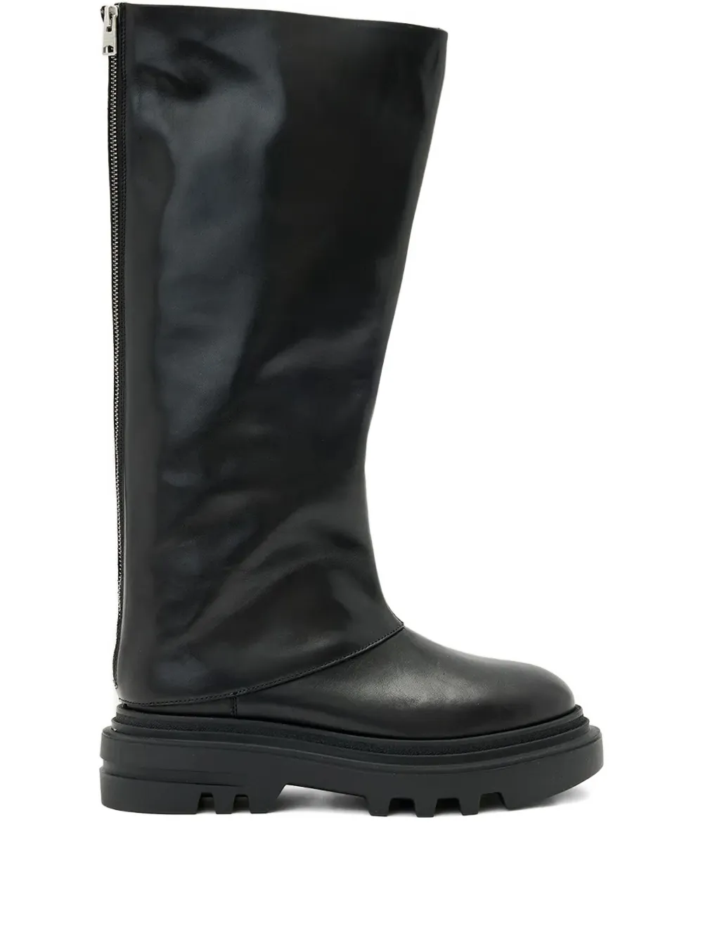 Allsaints Maxie Zip-fastening Boots In Animal Print