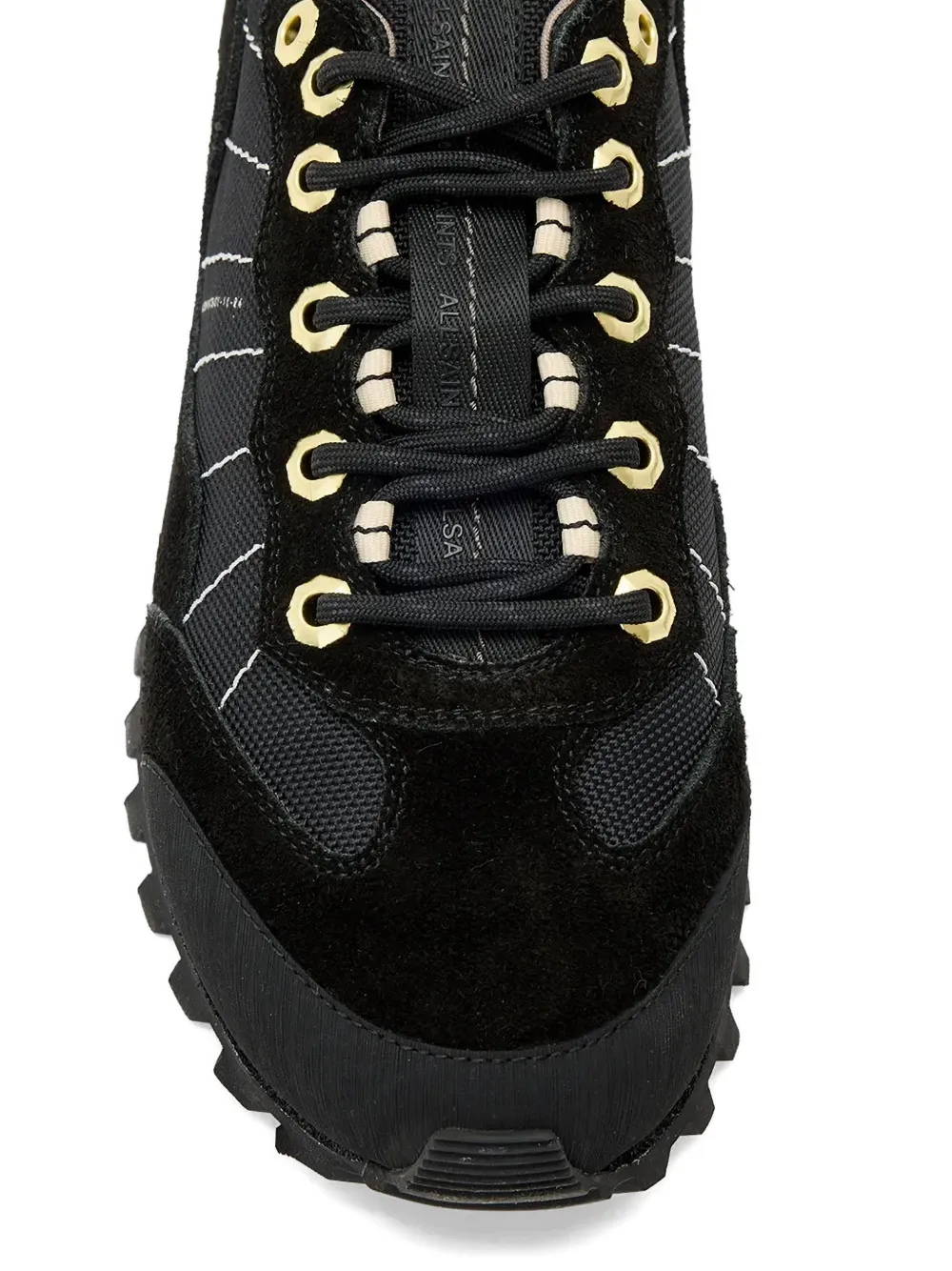 AllSaints Nevis sneakers met vetersluiting Zwart