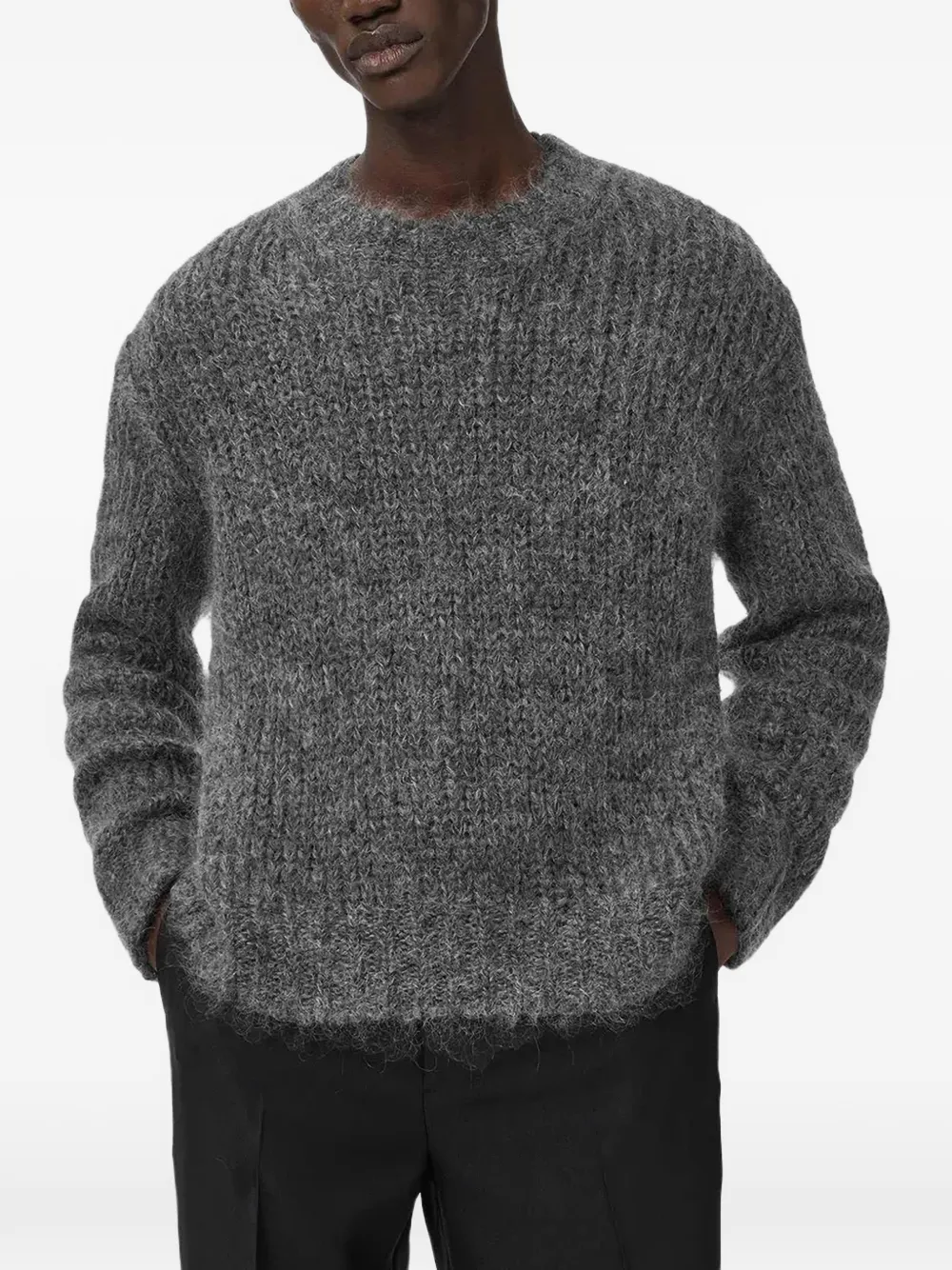  Allsaints Textured Knitwear - Grey 