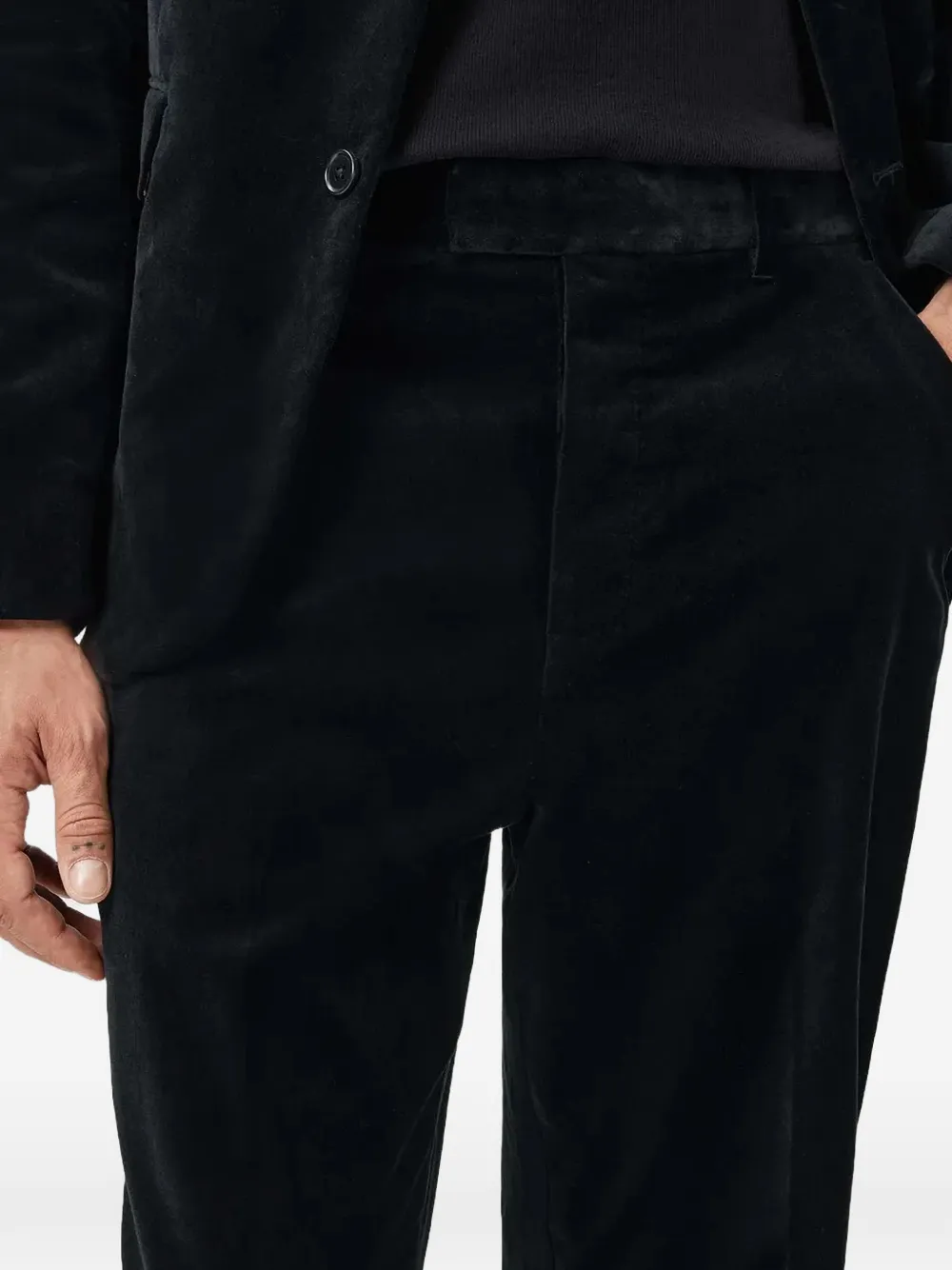 AllSaints Saga fluwelen broek Zwart