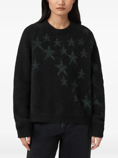 AllSaints Cosmo star-detail sweater
