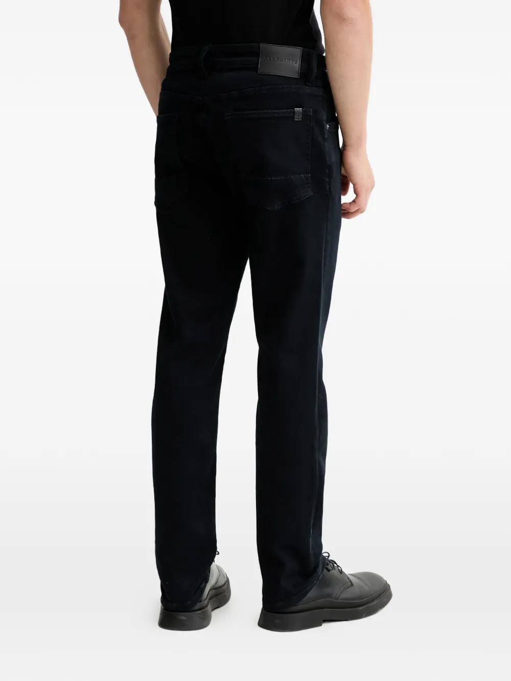  Allsaints Sid Logo-patch Jeans - Black 