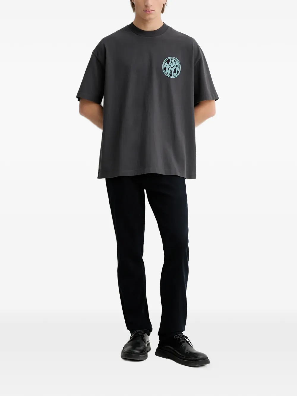 AllSaints Sid logo-patch jeans | Regular & Straight-Leg Jeans | Image 2