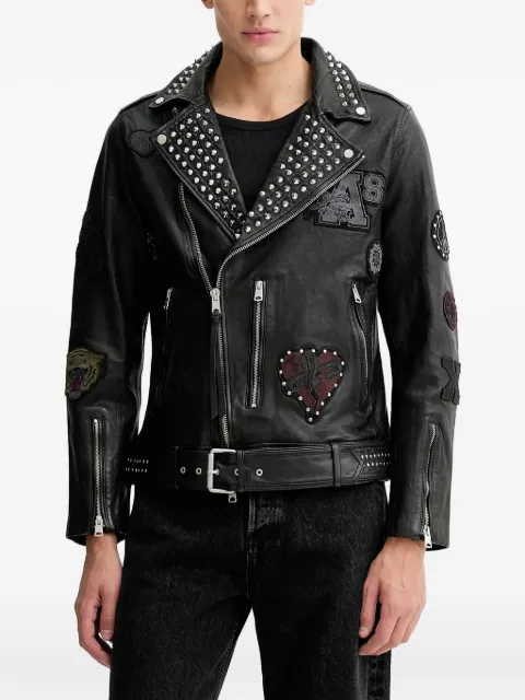 AllSaints Cole studded biker jacket
