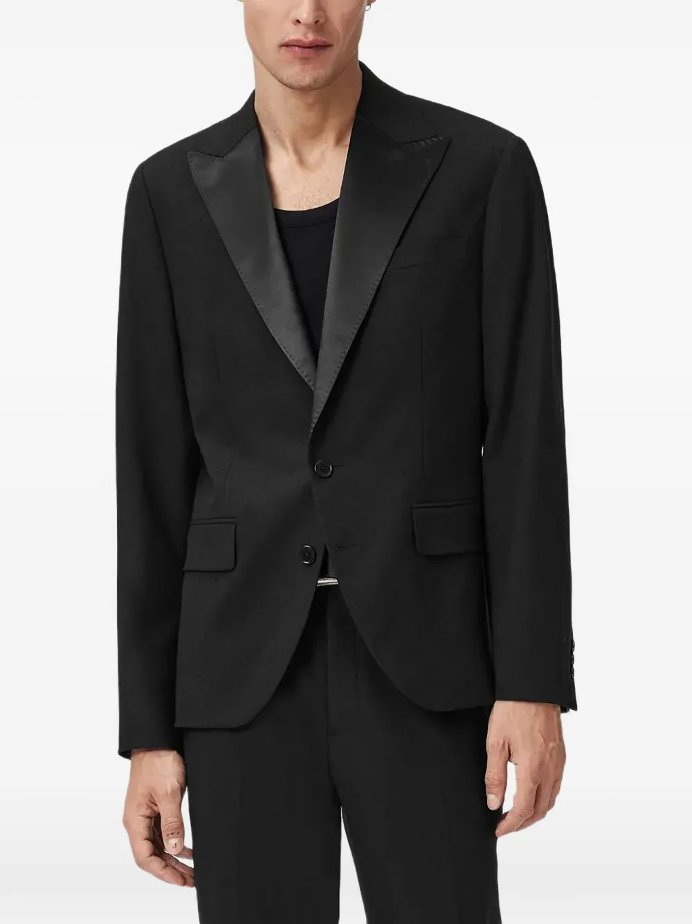 AllSaints Germain single-breasted blazer - Nero