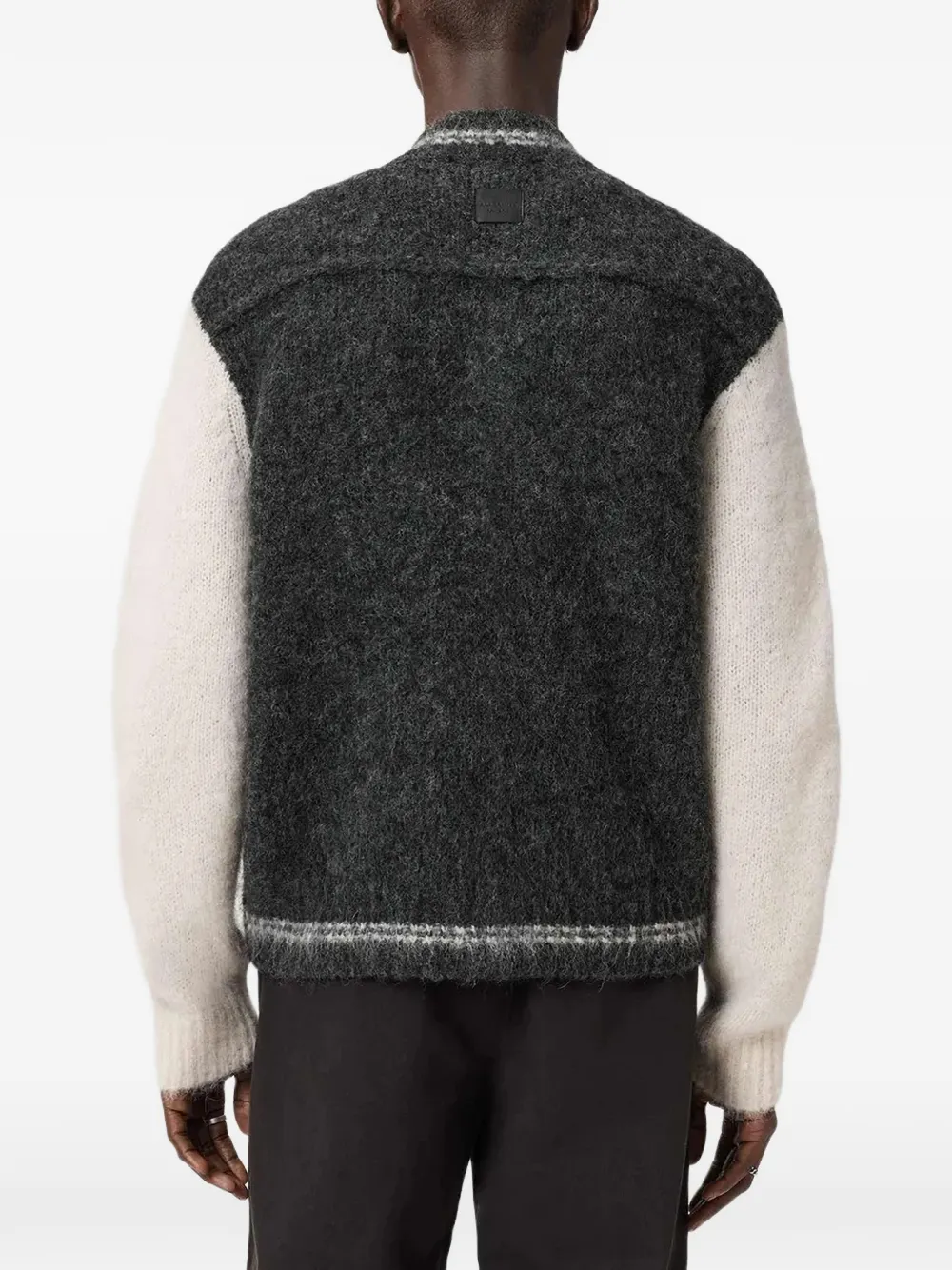  Allsaints Jaque Two-tone Cardigan - Grey 