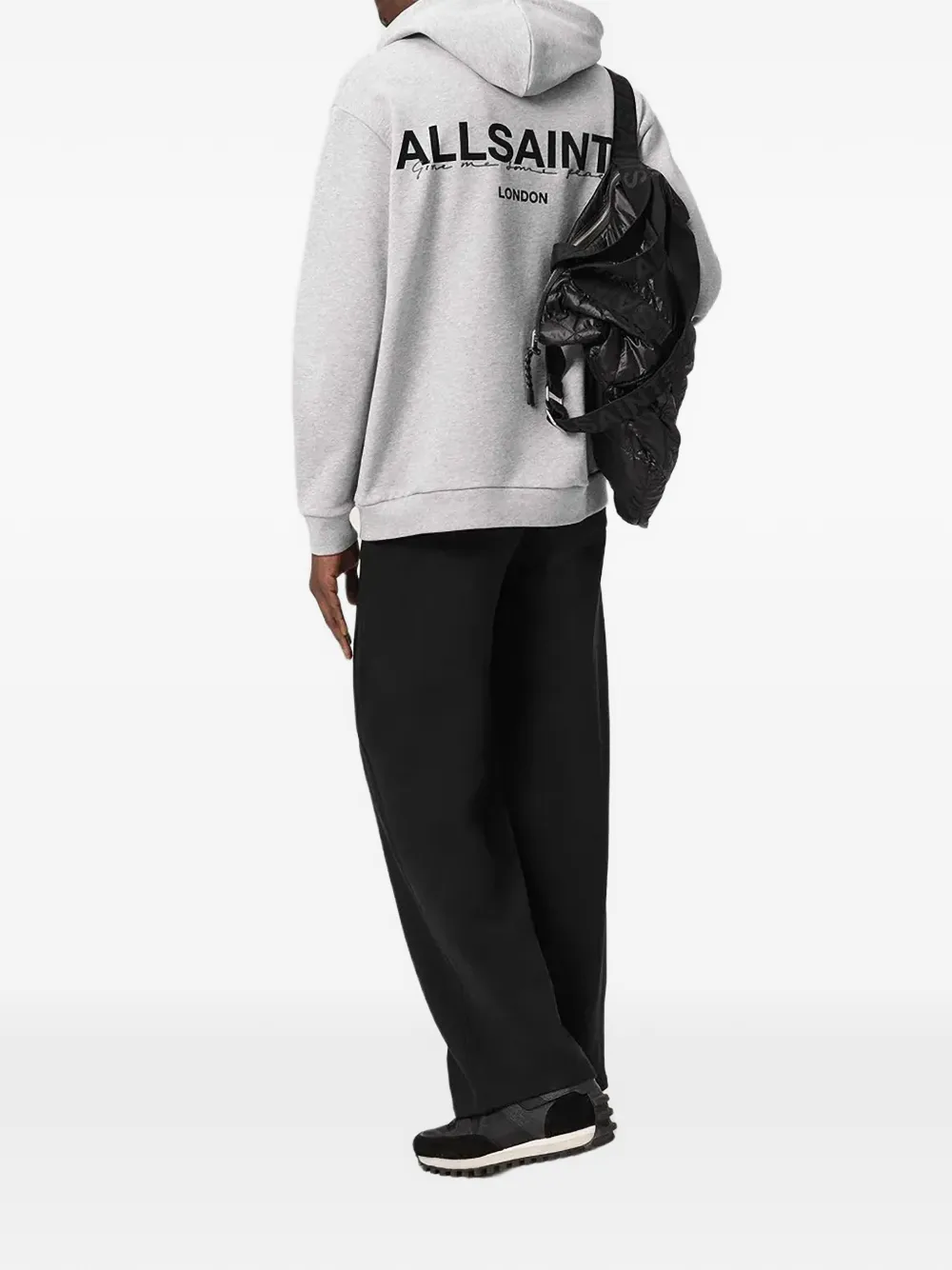 AllSaints Halcyon drawstring logo hoodie | Hoodies | Image 2