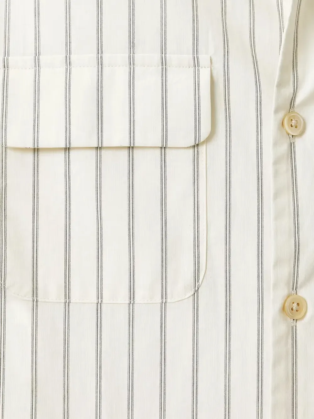 AllSaints Stanley gestreept overhemd Beige