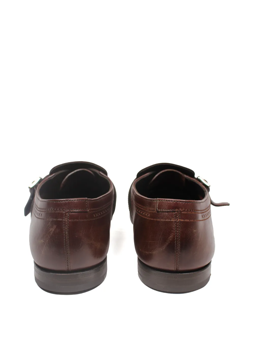 Church's leather monk shoes - Bruin