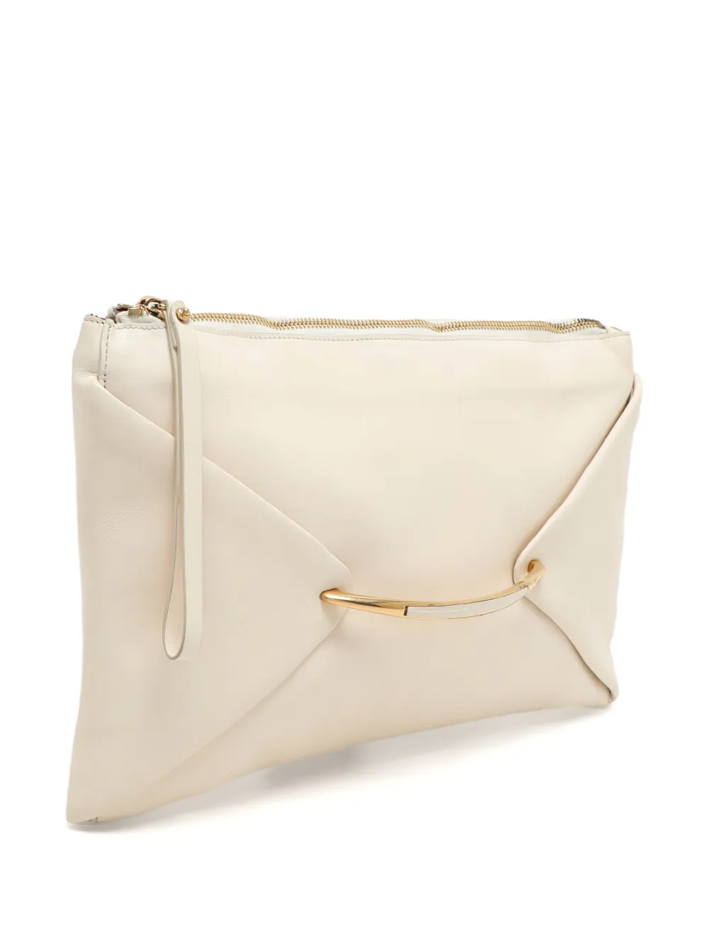 Nina Ricci Pre-Owned Clutch in pelle - Toni neutri