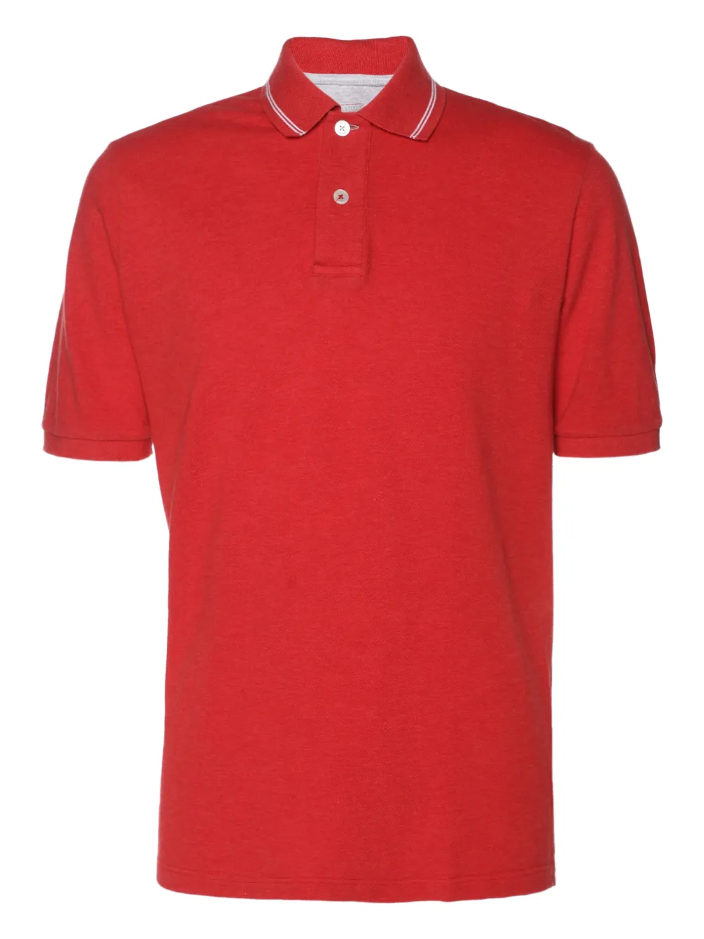 Eleventy Polo con dettaglio a righe - Rosso