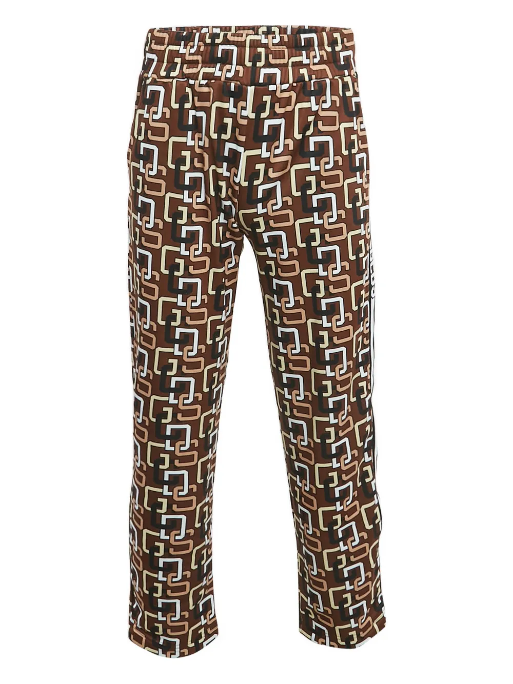 GCDS logo-pattern track pants | Brown | Image 1