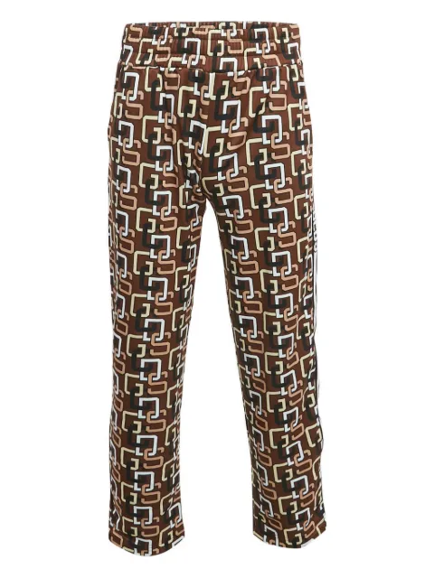 GCDS logo-pattern track pants