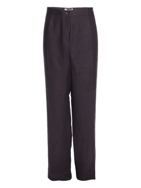 Krizia Pre-Owned button linen trousers