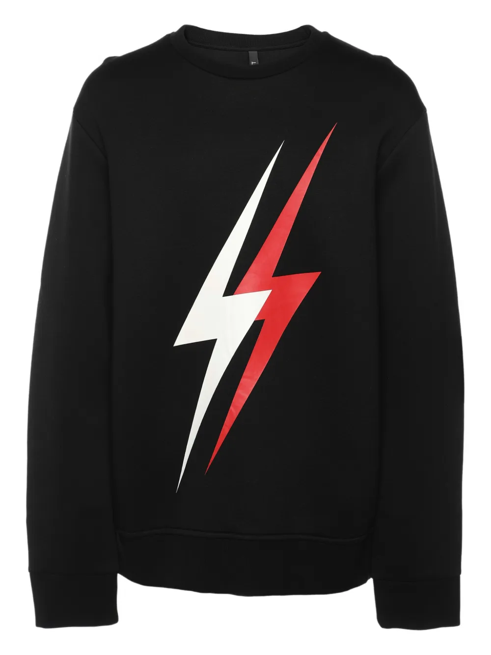 Neil Barrett lightning-bolt graphic sweatshirt | Black | Image 1
