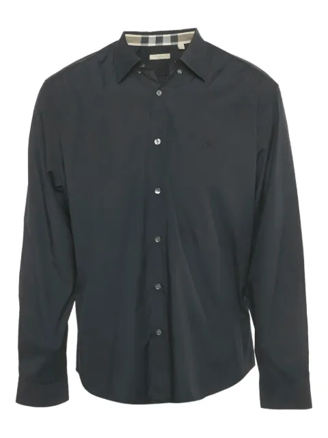 Burberry logo-embroidery shirt