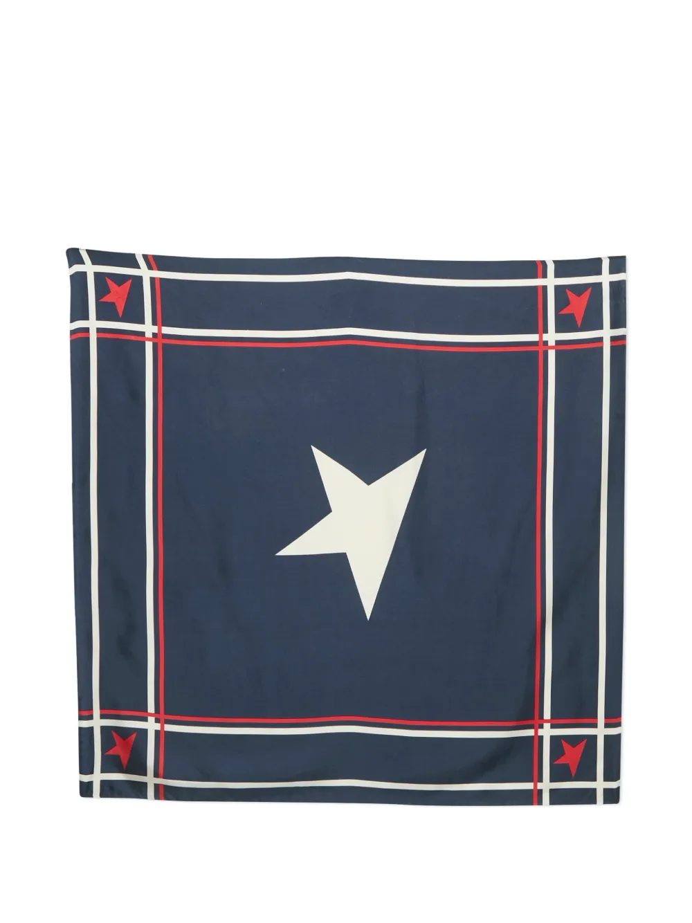 Golden Goose star-print scarf - Blu