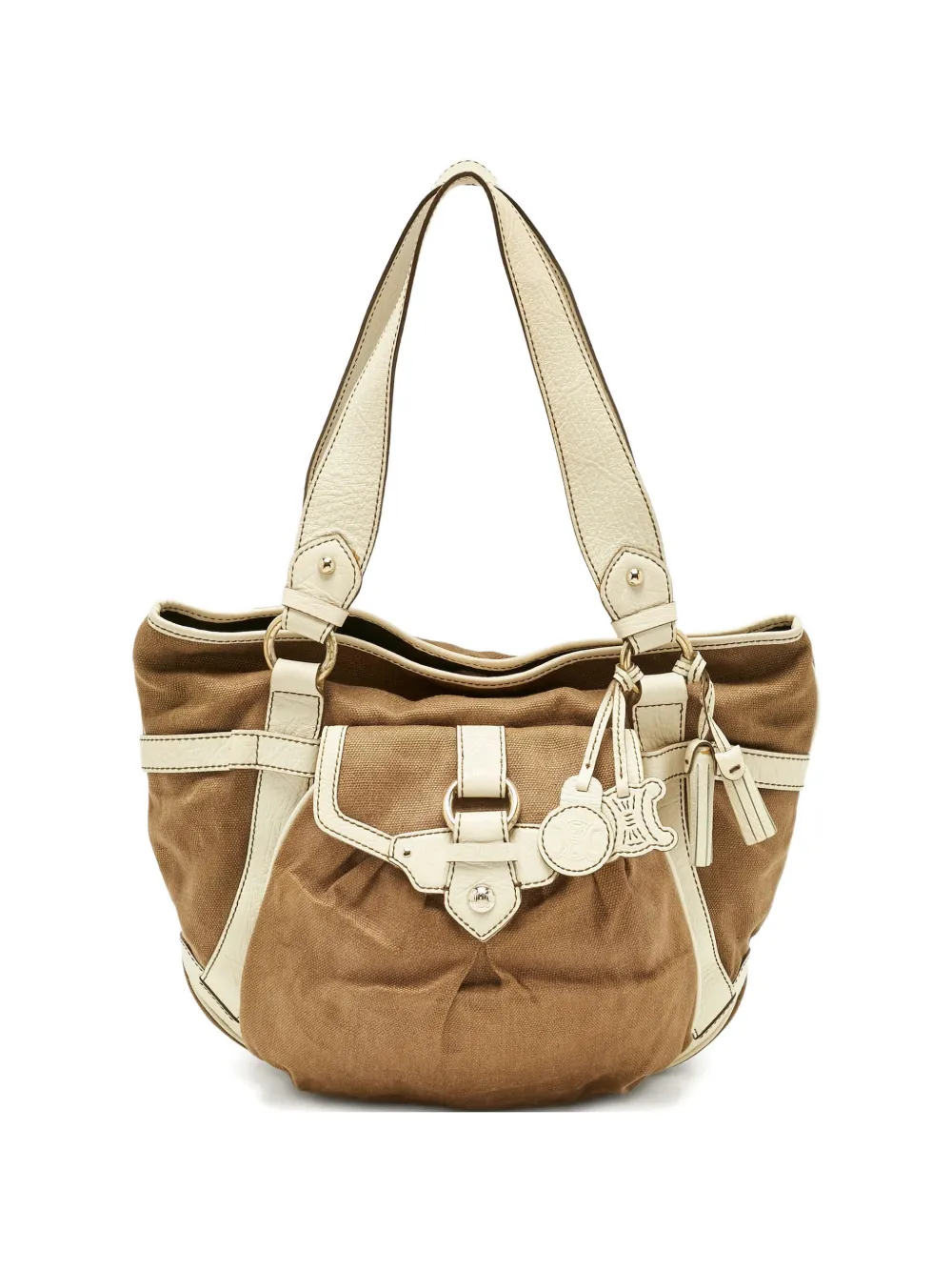 Celine Pre-Owned Boogie canvas tote bag - Marrone