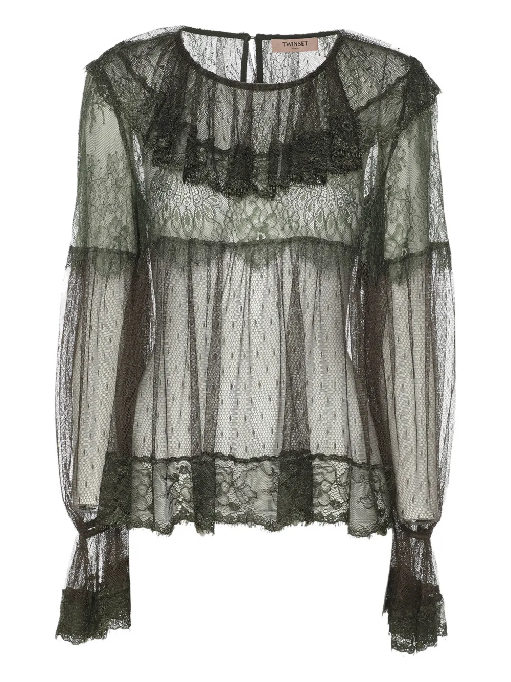 TWINSET Blusa in pizzo - Verde