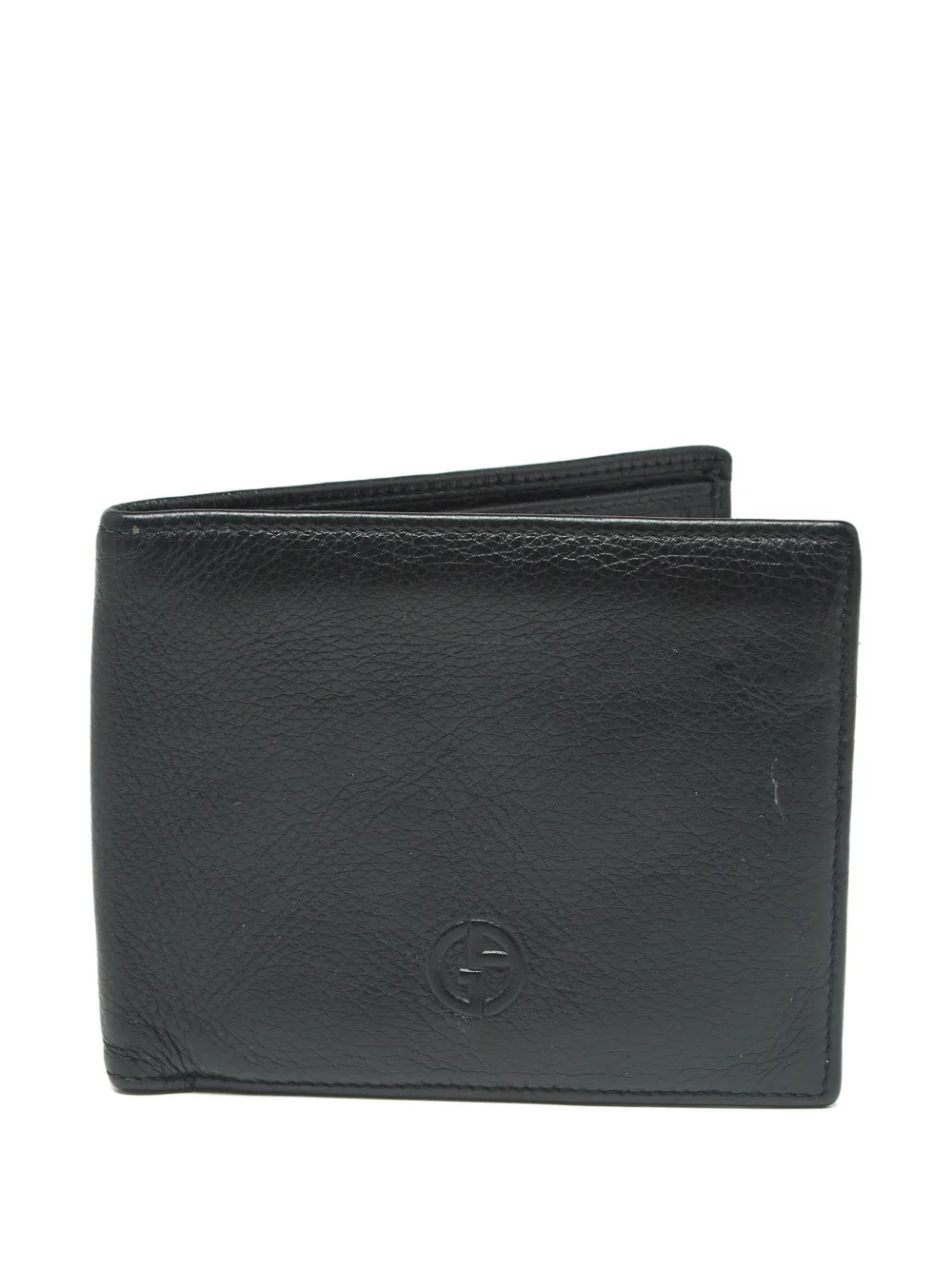 Giorgio Armani Pre-Owned leather bifold wallet - Nero