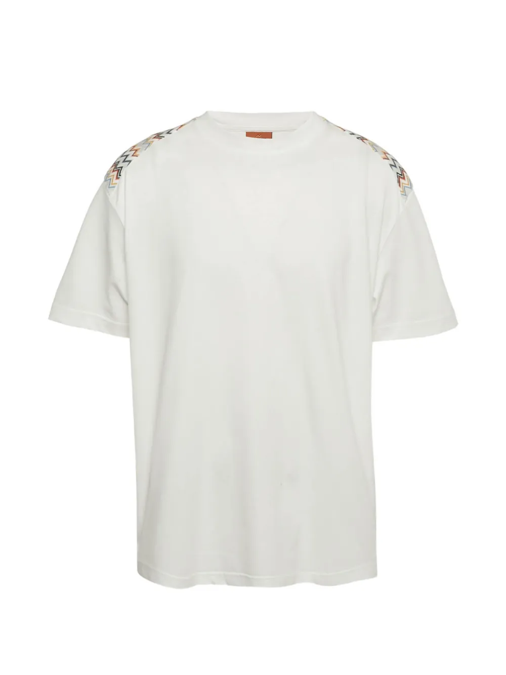 Missoni Pre-Owned zig-zag detail T-shirt - Bianco