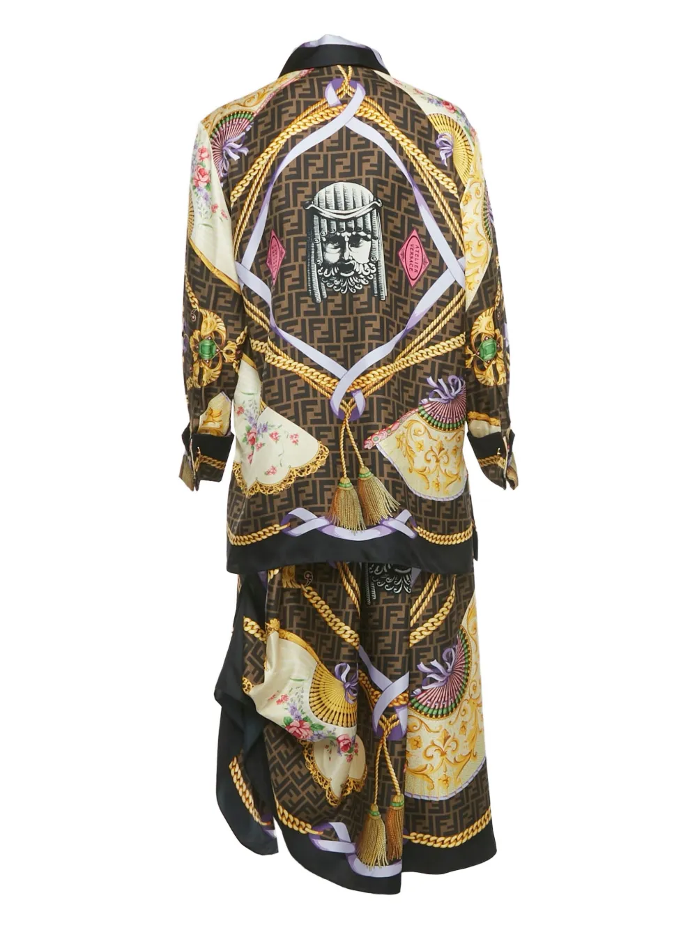Fendi Pre-Owned set de camisa y falda con estampado Barocco en colaboración con Versace | Image 2
