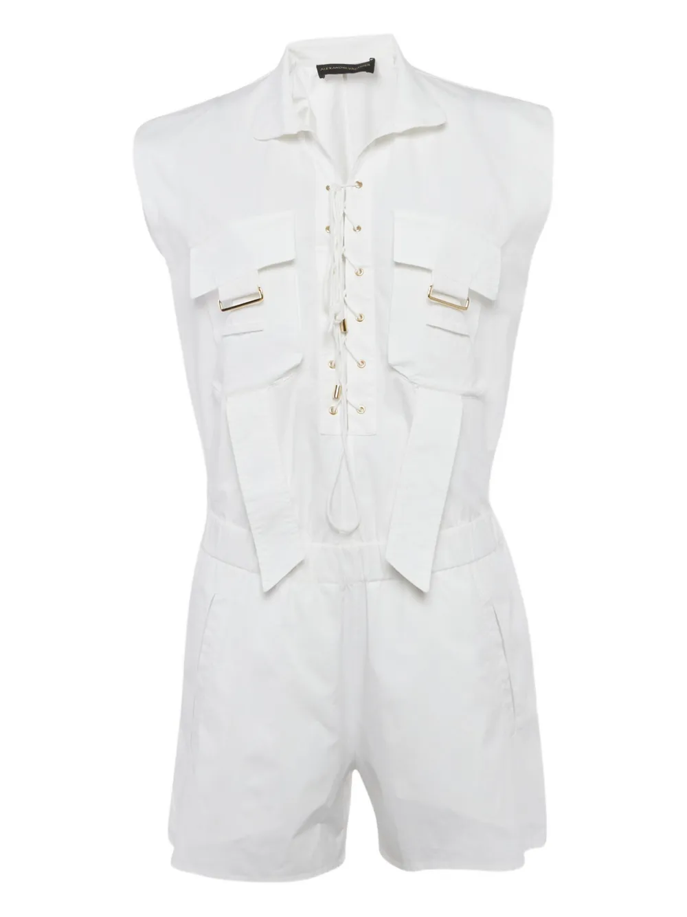 Alexandre Vauthier drawstring-detail playsuit | White | Image 1
