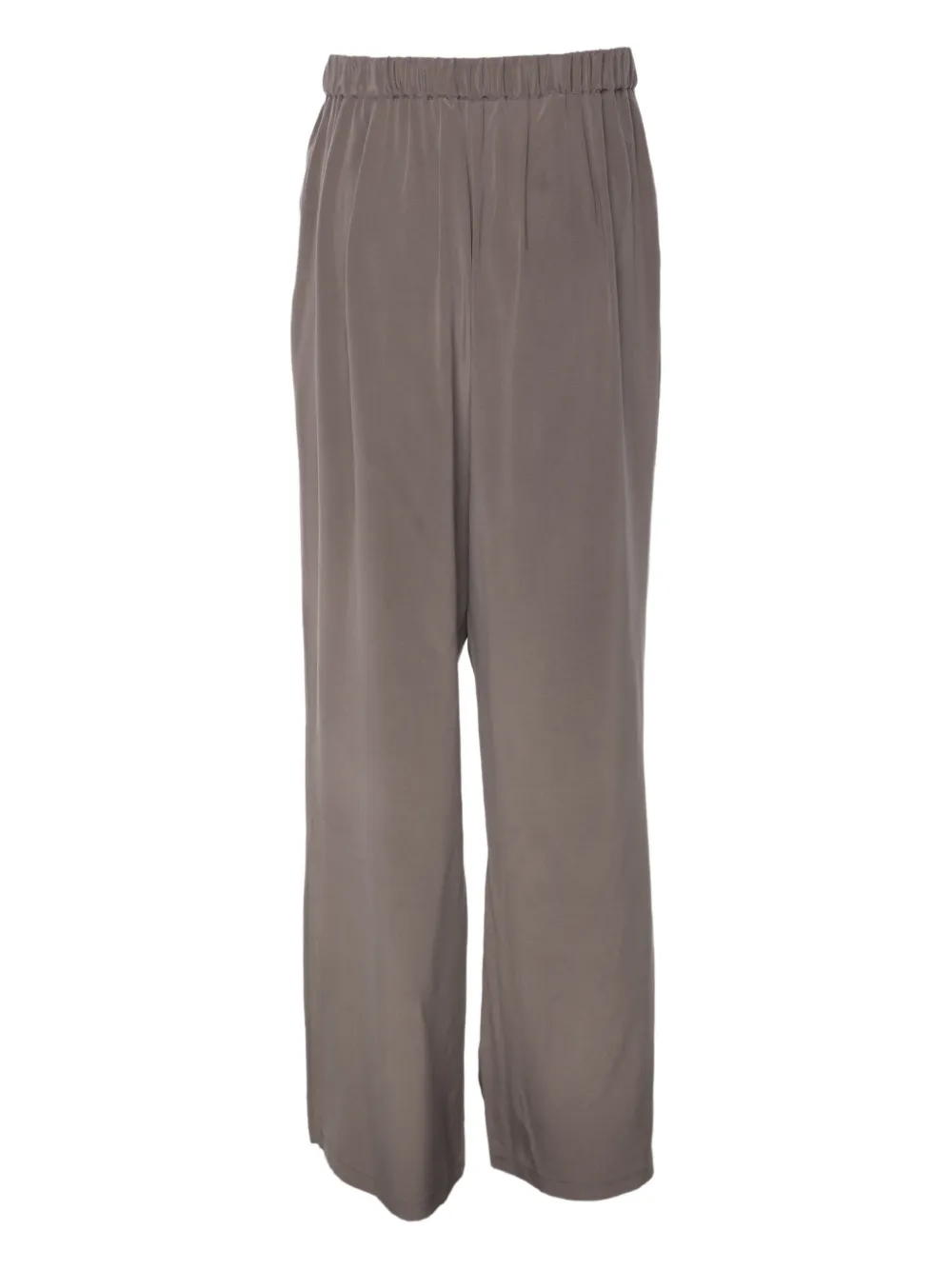  Marina Rinaldi Pantalon Ample à Lien De Resserrage - Gris 
