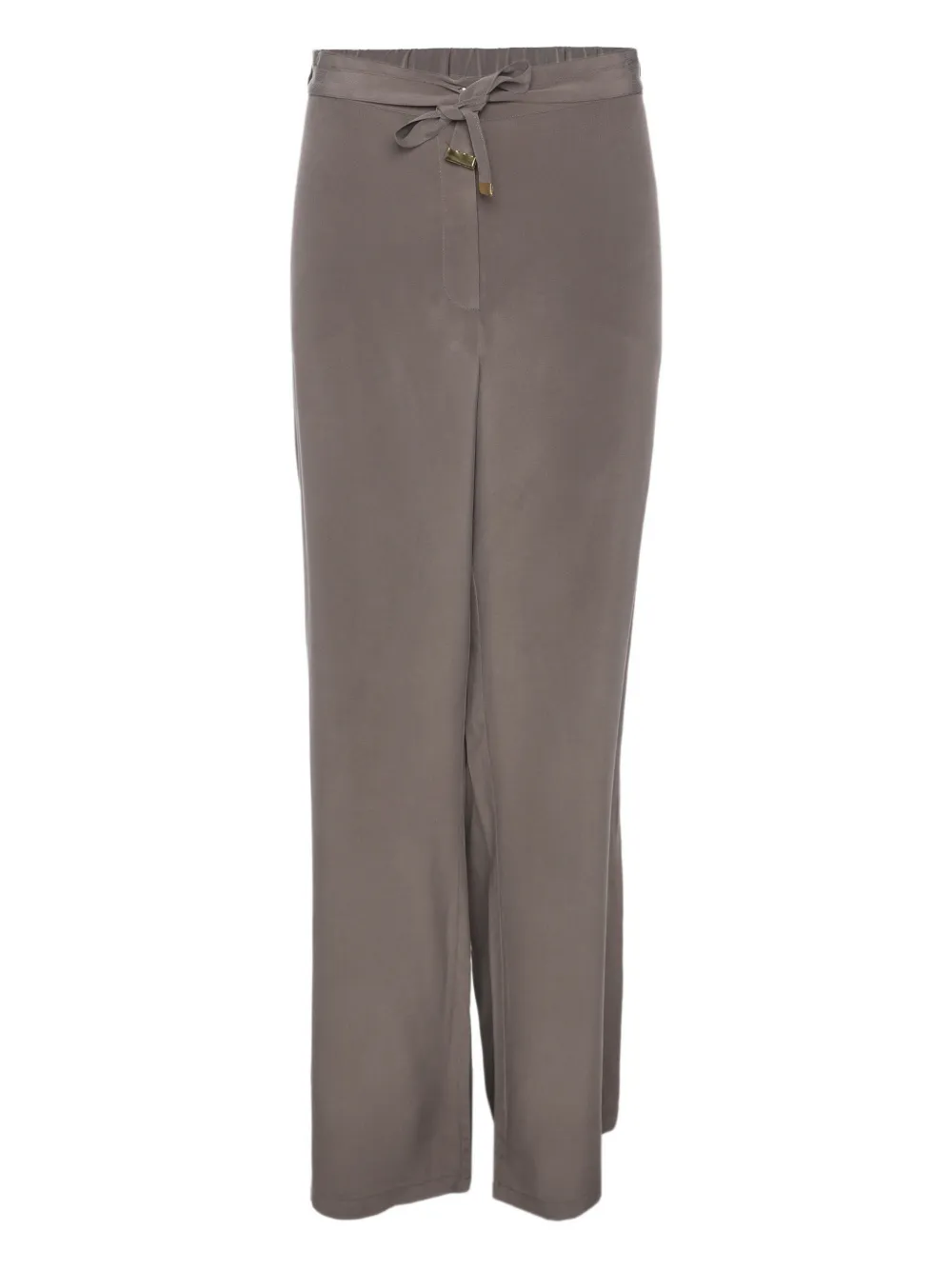 Marina Rinaldi Pantaloni a gamba ampia con coulisse - Grigio