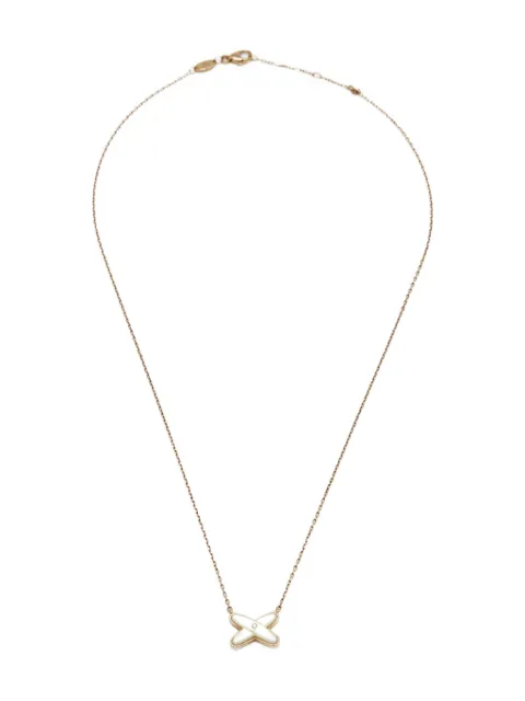 Chaumet Jeux de Liens cross-pendant diamond necklace
