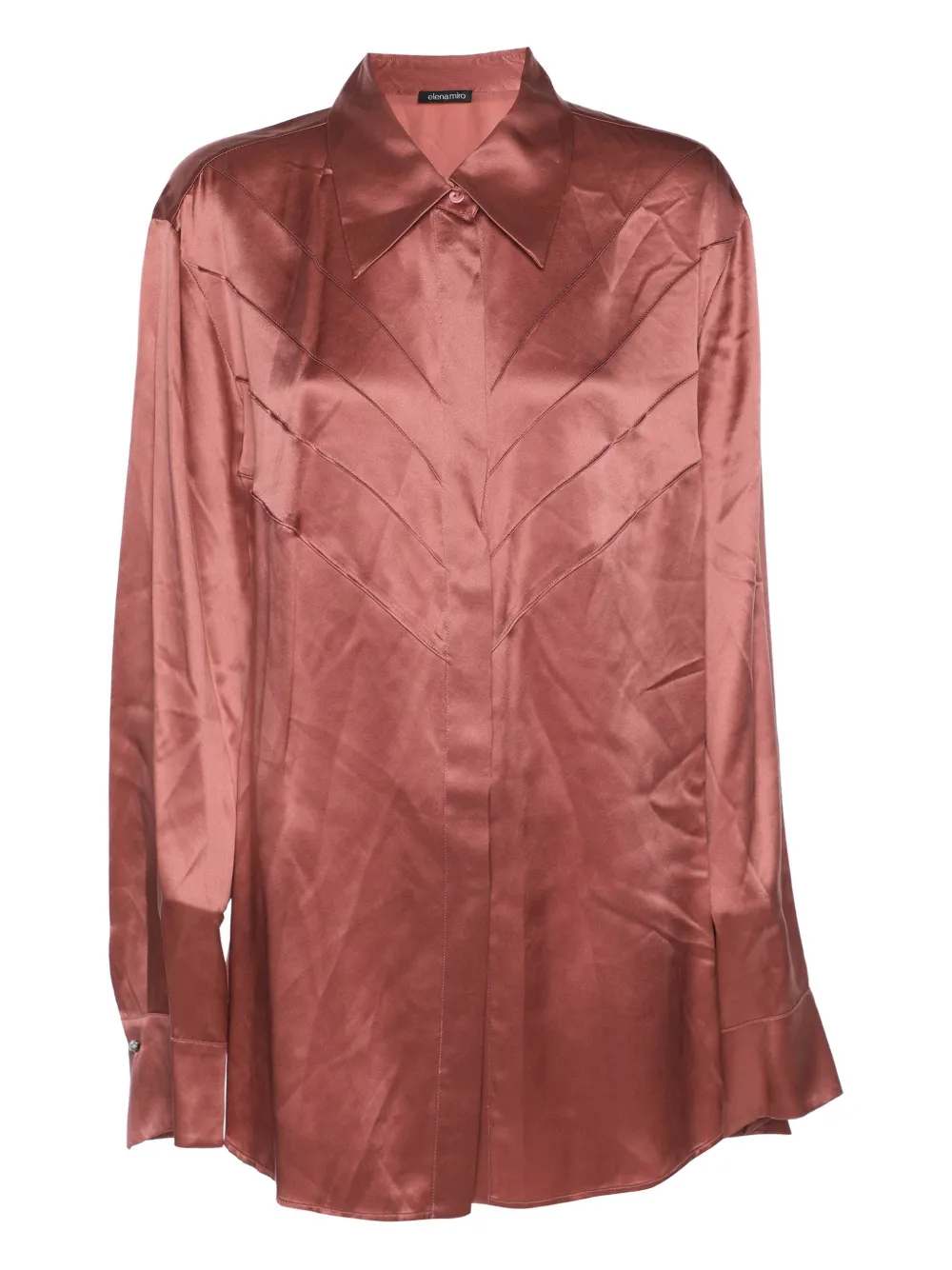 ELENA MIRO` Camicia in seta a maniche lunghe - Rosa