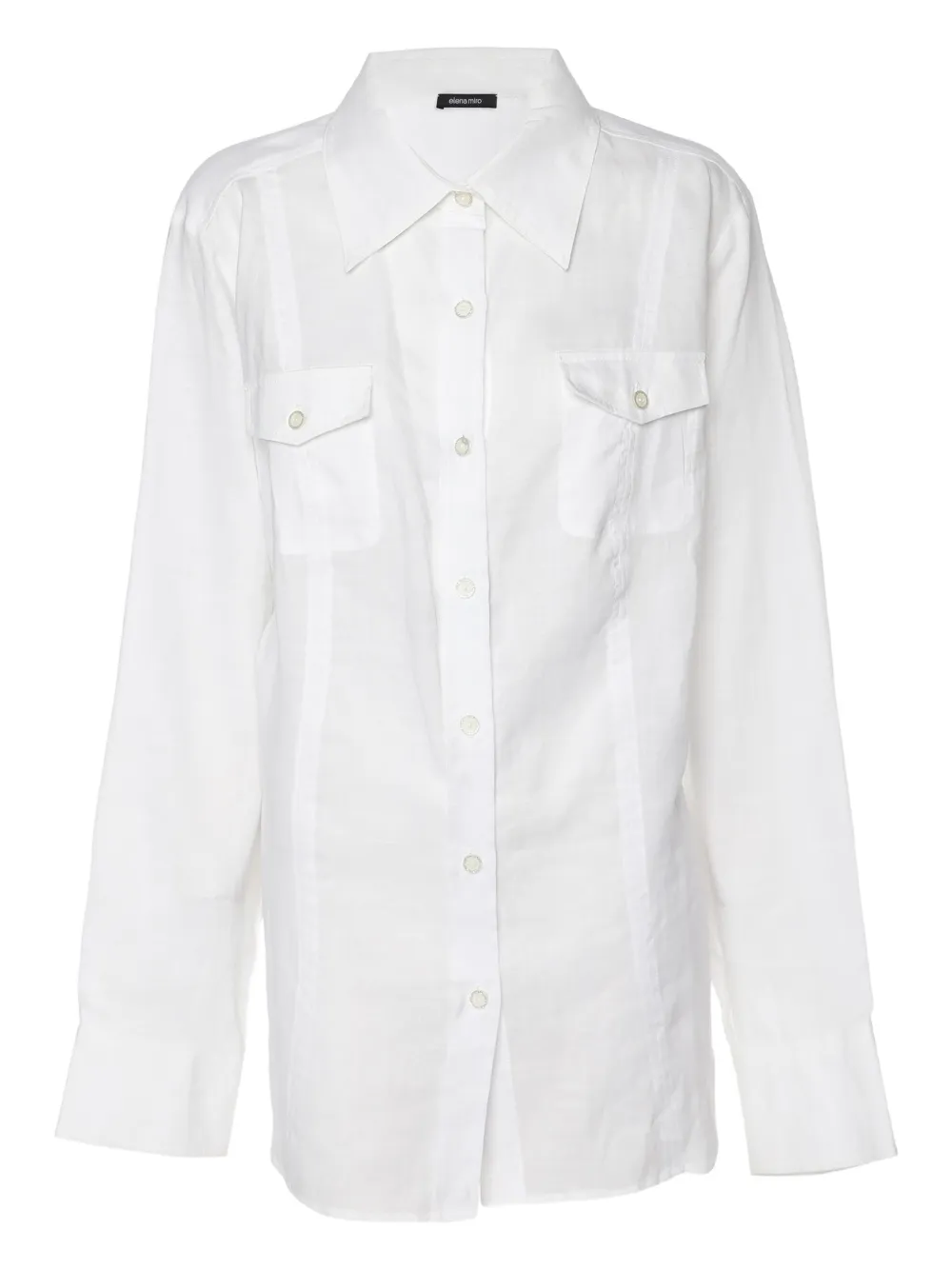 ELENA MIRO` Camicia Ramie - Bianco